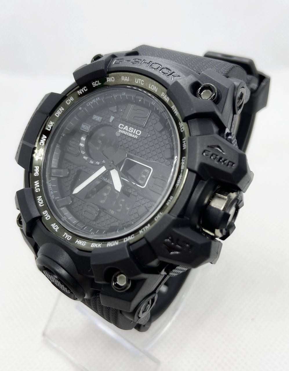 

Часы спортивные водостойкие армейские G-SHOCK Casio (Касио) Черные ( код: IBW854B )