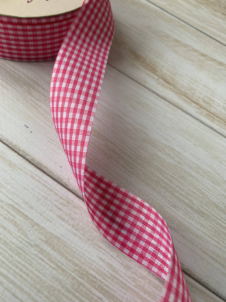 

Лента "Шотландка малиновая", 2,5 см