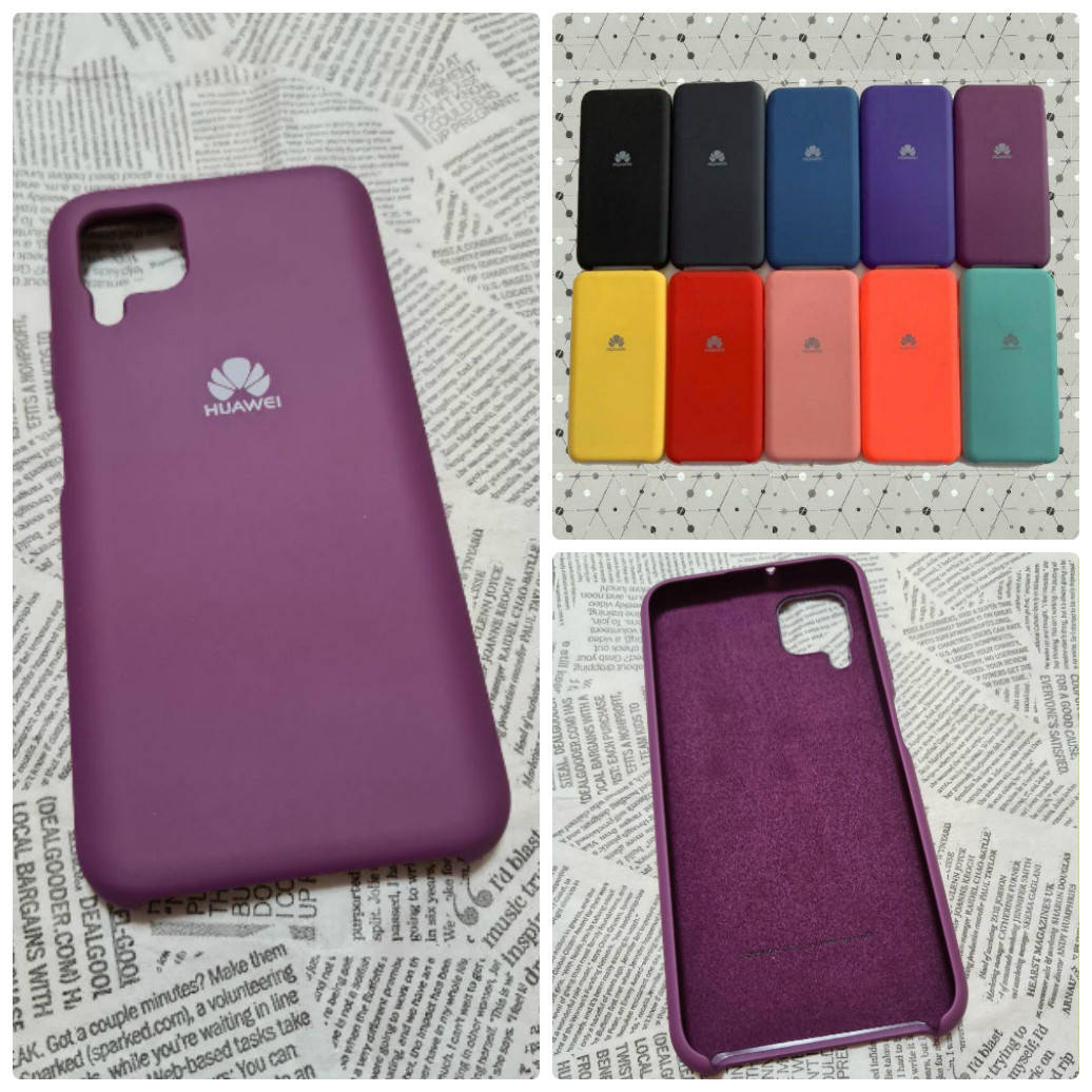 

Брендовый чехол накладка Silicone Cover для Huawei (Хуавей) P40 Lite, Разные цвета