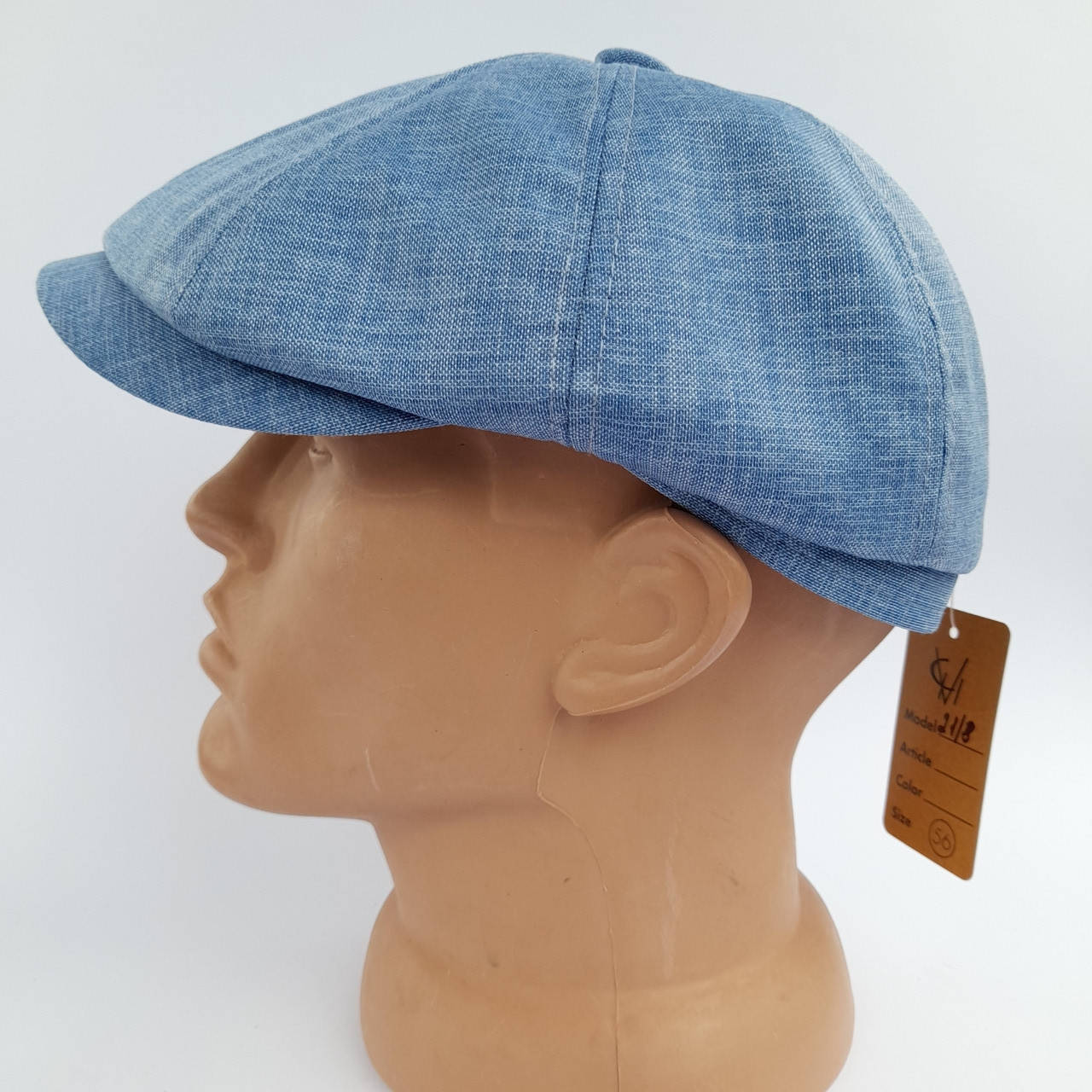 

Мужская летняя кепка восьмиклинка хулиганка, Голубой