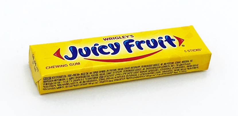 

Жевательная резинка Wrigley Juicy Fruit Жвачка Ригли Джусифрут