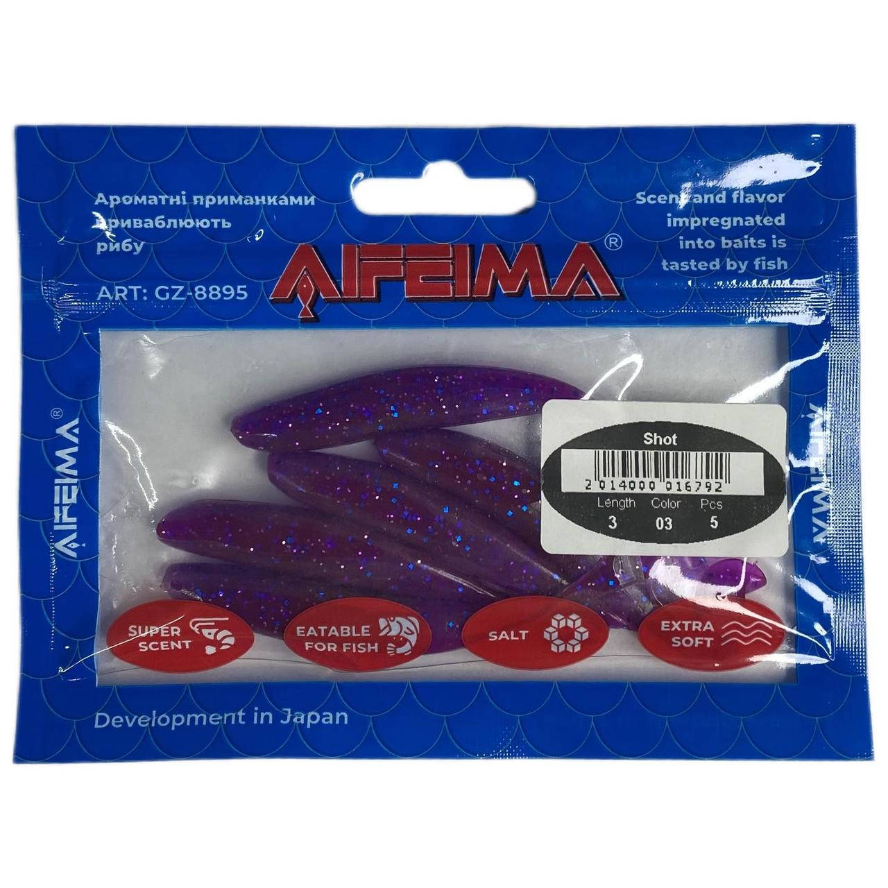 

Силикон рыболовный Feima Shot (ft : 3 | 5 шт. в упаковке)