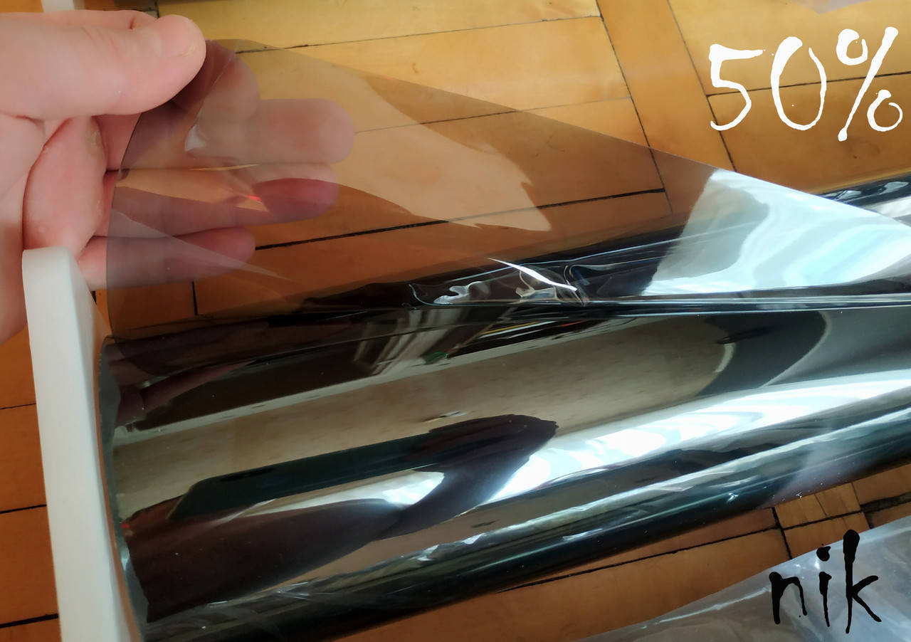 

152*100 Пленка тонировочная в рулоне. Светопроницаемость от 5% до 78% 50%