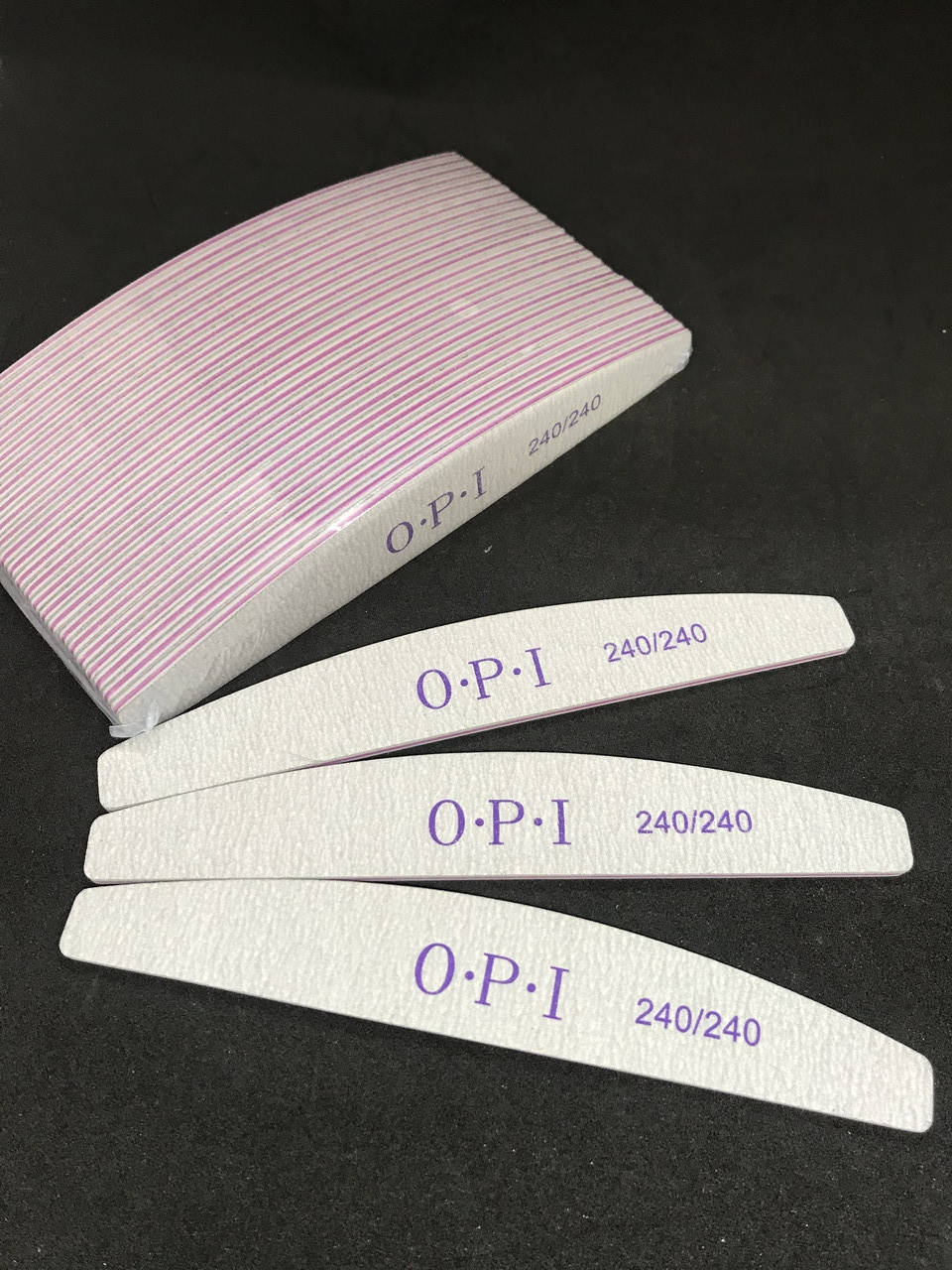 

Пилка для ногтей OPI полукруг 240/240, серая