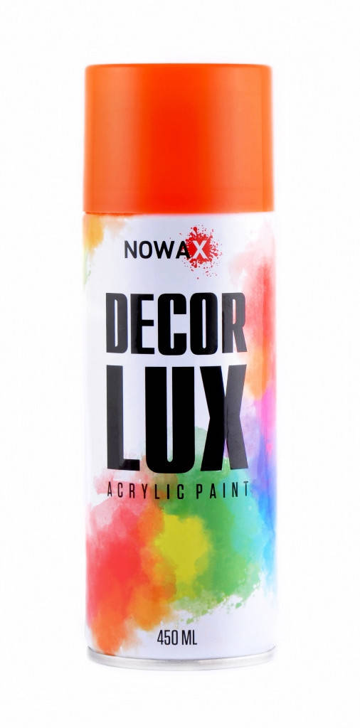 

NOWAX Decor Lux Акриловая флуоресцентная спрей-краска оранжевая NX48047 450мл