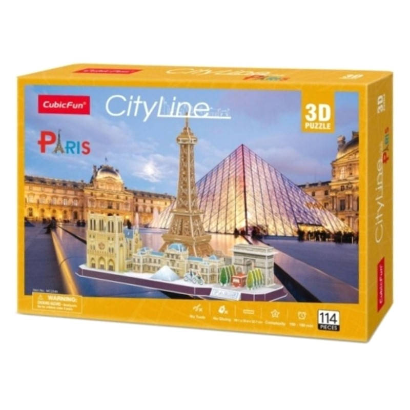 

Трехмерная головоломка-конструктор CubicFun City Line Paris (MC254h)