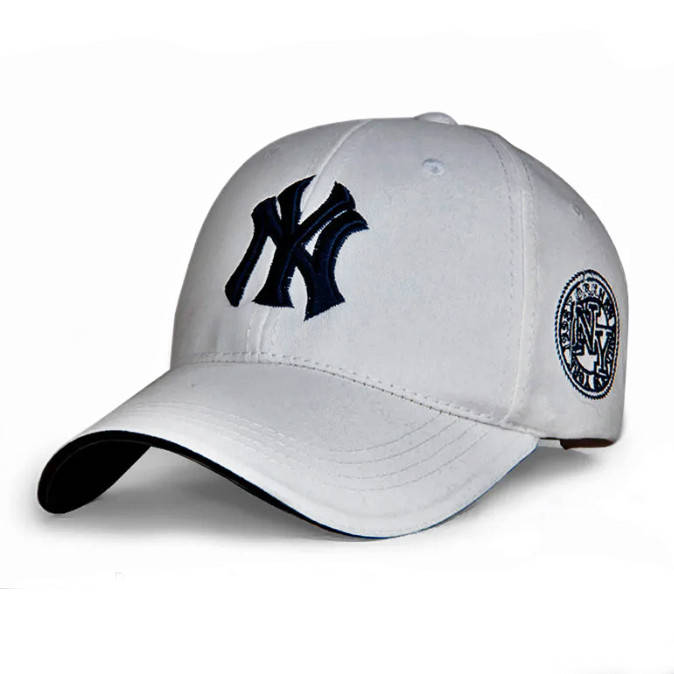 

Бейсболка NY белая, кепка New York/синяя, Белый