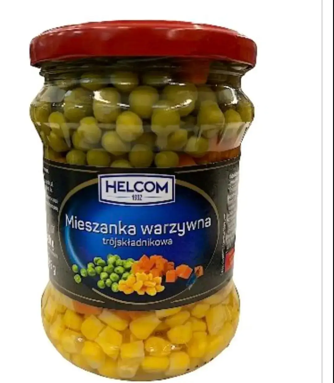

Консервна суміш Helcom горох + морква + кукурудза, 480 г