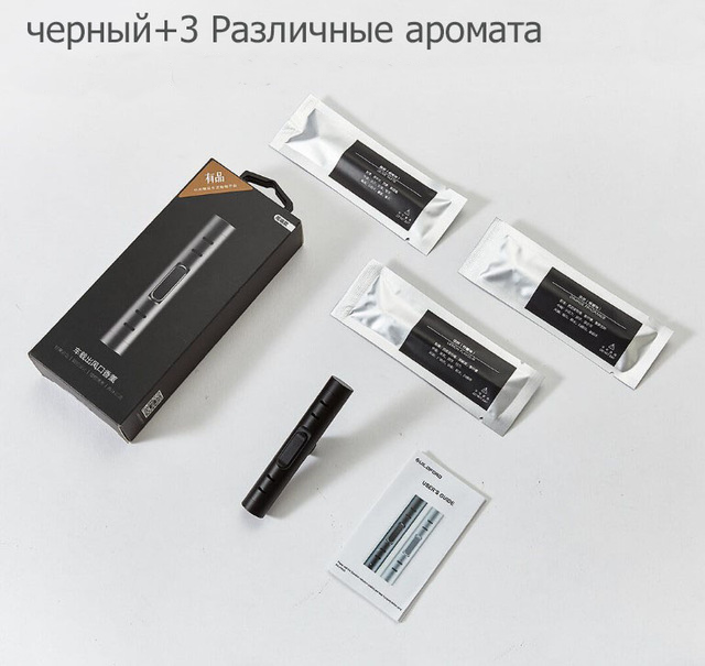 

Черный металлический автомобильный ароматизатор в воздуховод Xiaomi Youpin Guildford