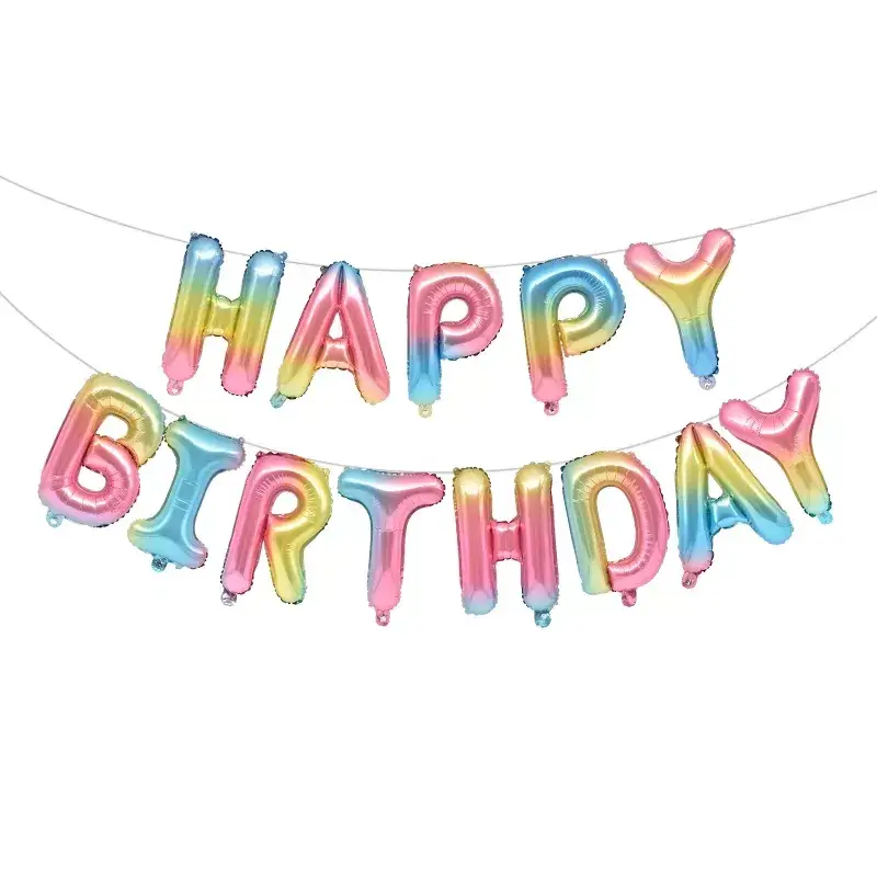 

Фольгированные надувные шары HAPPY BIRTHDAY | Радужный, Радуга