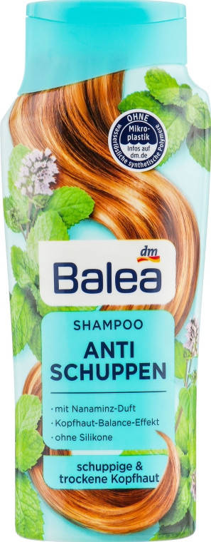 

Шампунь против перхоти Мята Balea Shampoo Anti-Schuppen 300 мл, Германия