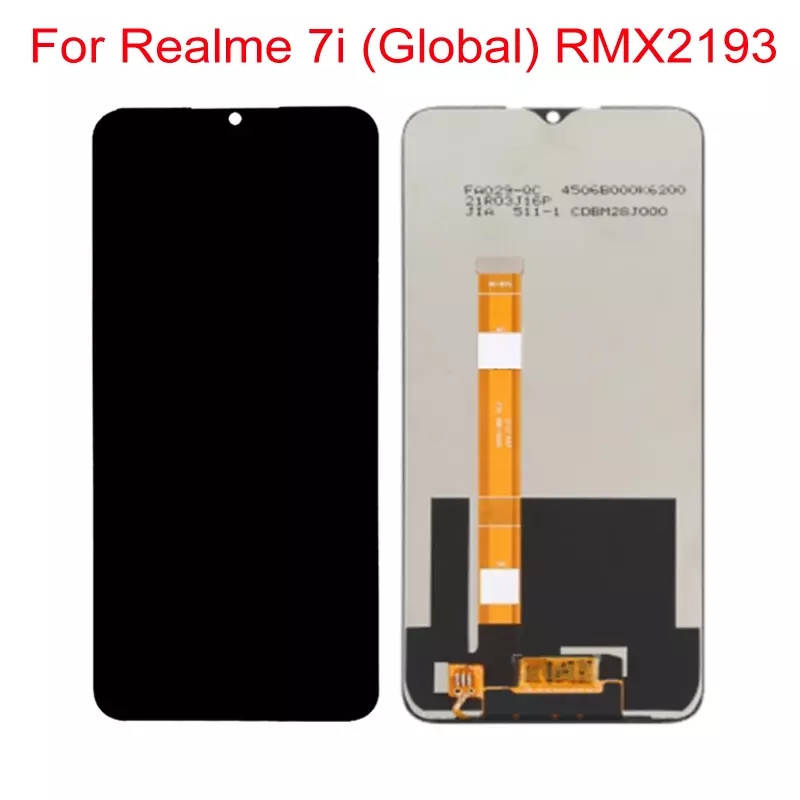 

Дисплейный модуль Realme 7i RMX2193 Global Black Оригинал (тачскрин сенсор+дисплей), Черный