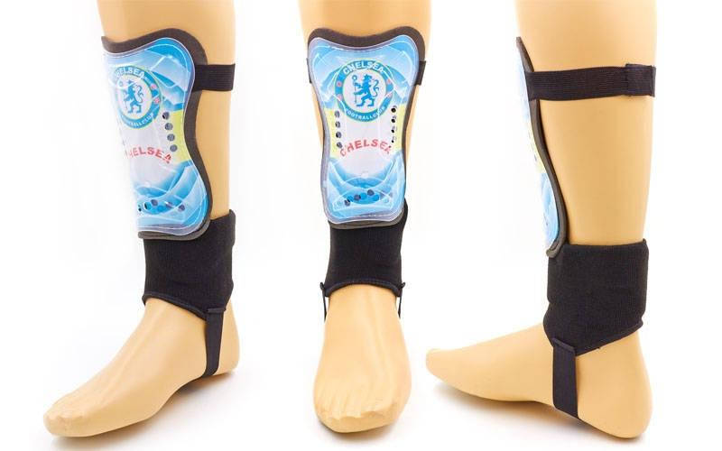

Щитки футбольные с защитой лодыжки CHELSEA р.М