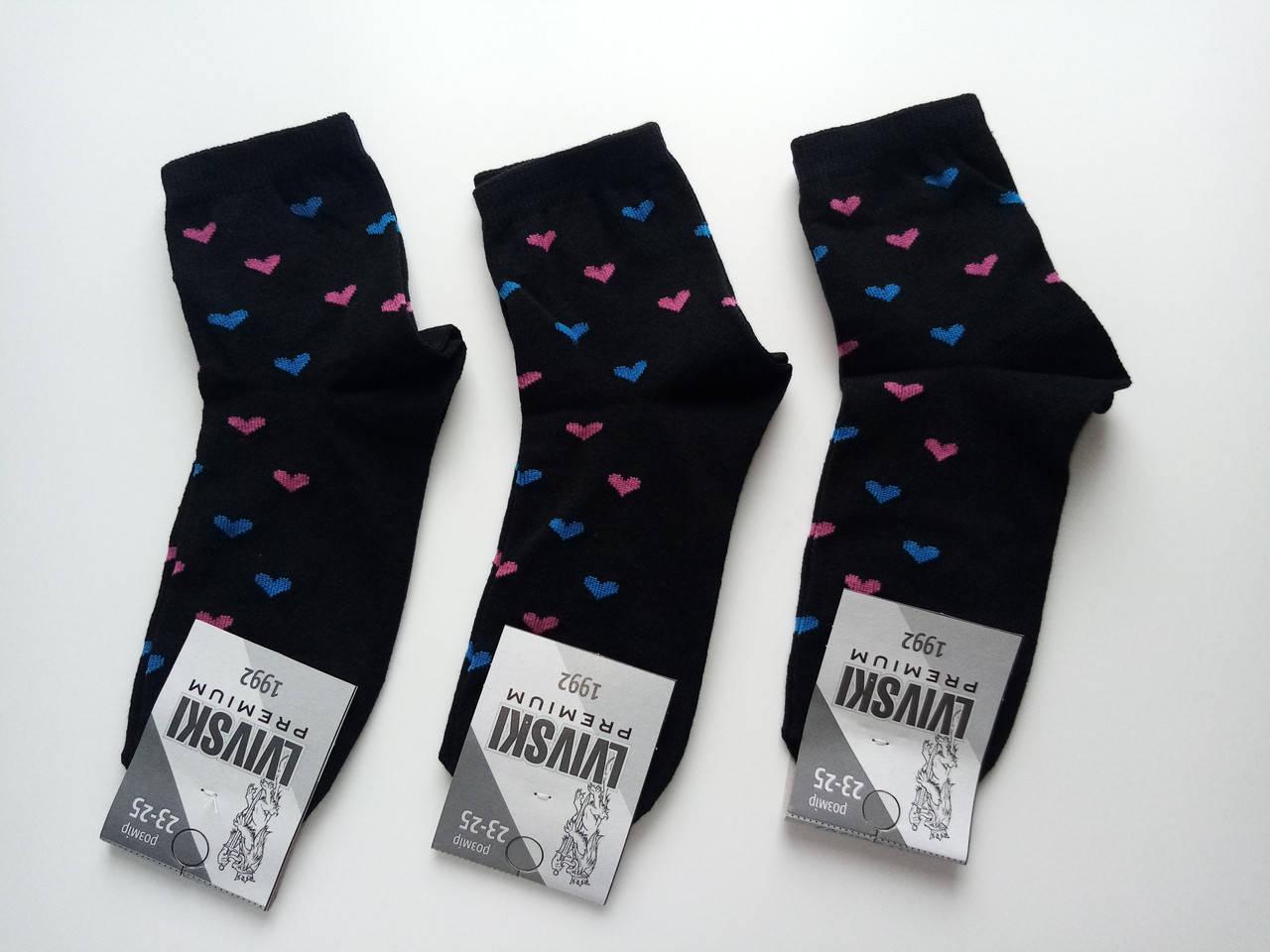 

Шкарпетки жіночі демісизонні модель Серце