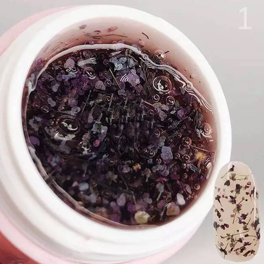 

Гель с сухоцветами Saga Fairy gel 01