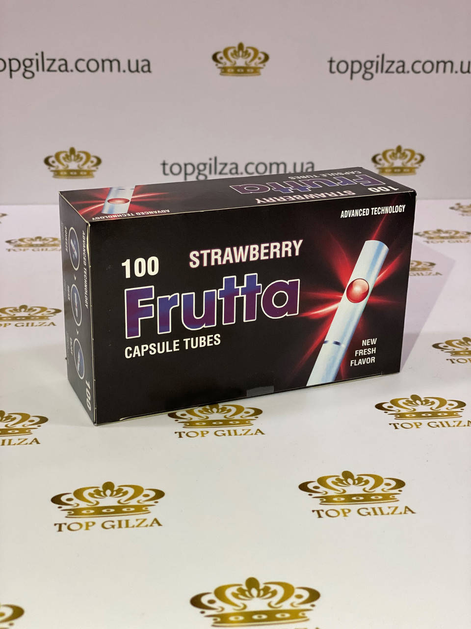

Сигаретные гильзы для табака с капсулой Frutta Strawberry 100 шт (клубника)