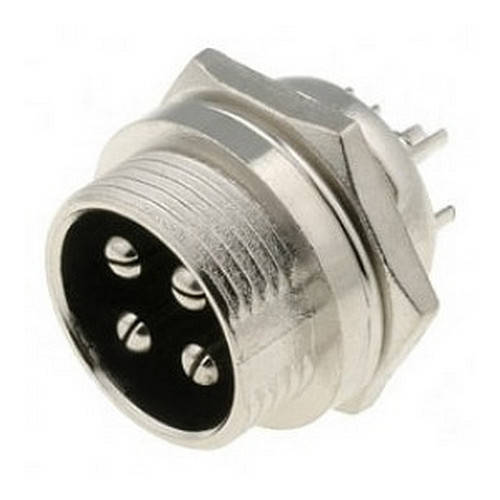 

Разъём MIC 334, (штекер), монтажный, 4pin, диам.-16мм