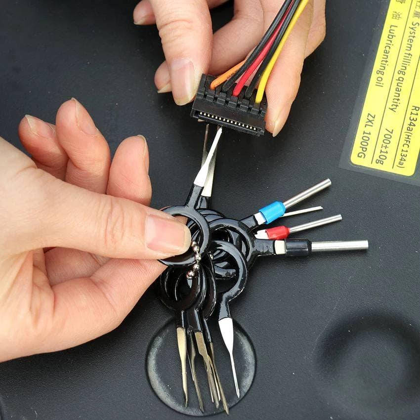 

Съемники экстракторы для извлечения пинов контактов из разъемов авто (11 штук)