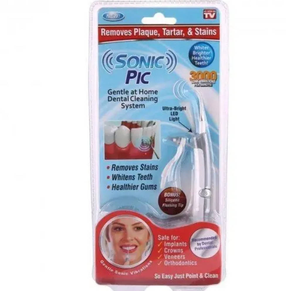 

Ультрозвуковой зубной отбеливатель Электрический Sonic Pic | средство для отбеливания зубов