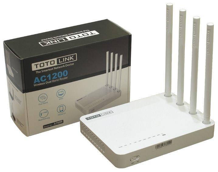 

Wi-Fi Роутер Totolink A702R (Wi-Fi 300M@2.4G+867M@5G)