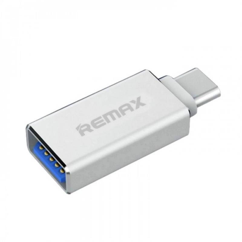 

OTG переходник REMAX Type C (USB3.0) to OTG RA-OTG1 серебро, Серый