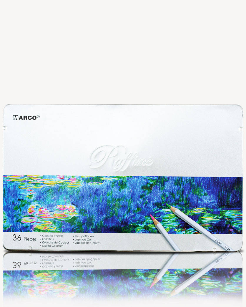 

Карандаши цветные Marco Raffine 36 цветов металлический пенал 7100-36TN, 245263