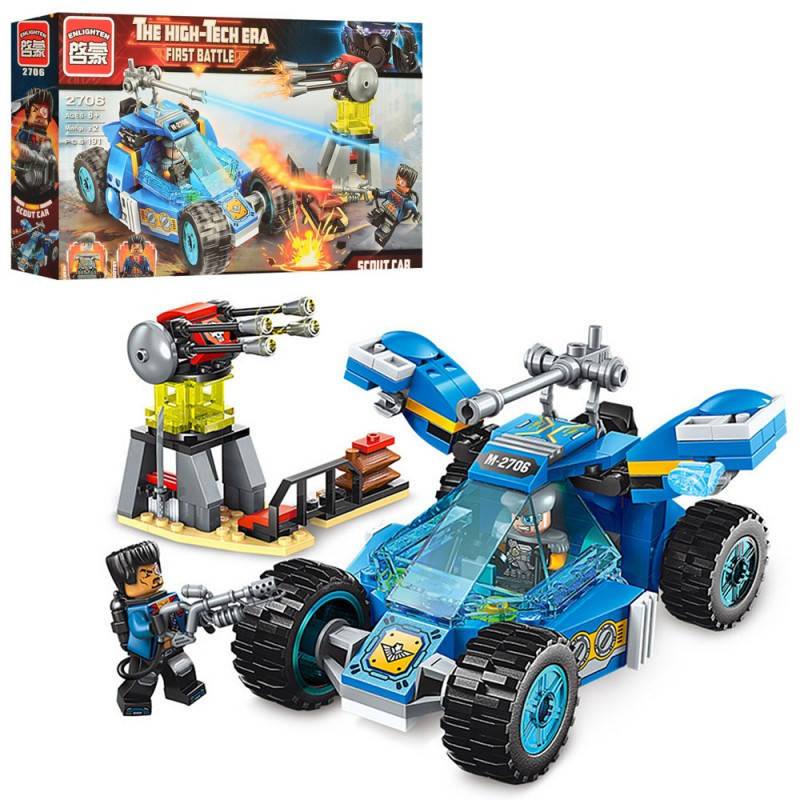 

Конструктор Qman 2706 "The High-Tech era" машина, меномет, 191 деталь