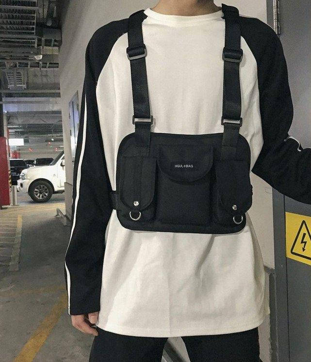 

Нагрудная Поясная Сумка Бронежилет Разгрузка City-A Hgul+Bag Big Size Черная, Черный
