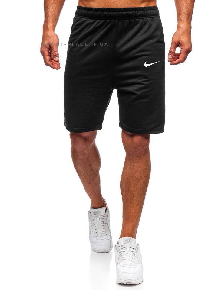 

Мужские шорты Nike (Найк) черные XL, 52, Черный