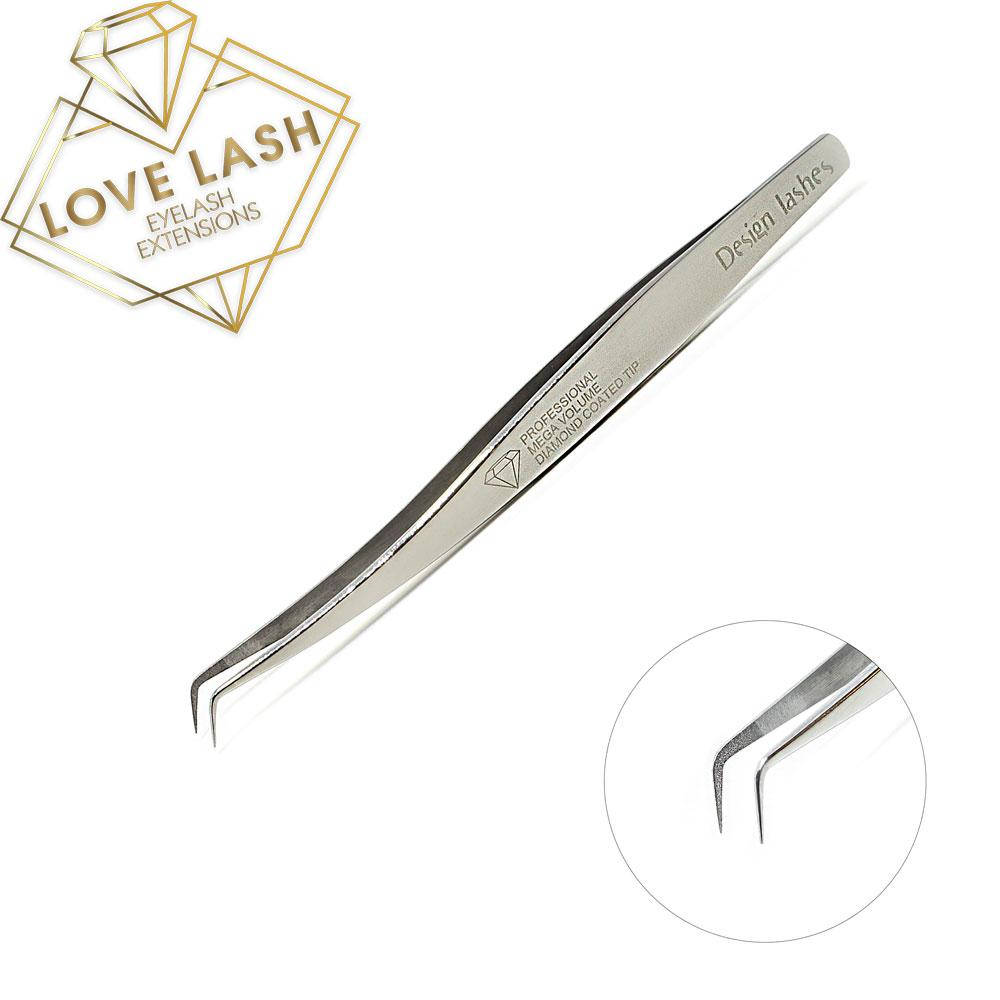 

Пинцет Design Lashes L 6мм Diamond (зеркальный)