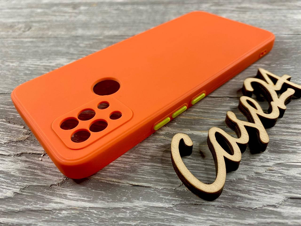 

TPU чехол накладка Square Full Camera (TPU) для Tecno Pova (LD7) (5 цветов) оранжевый