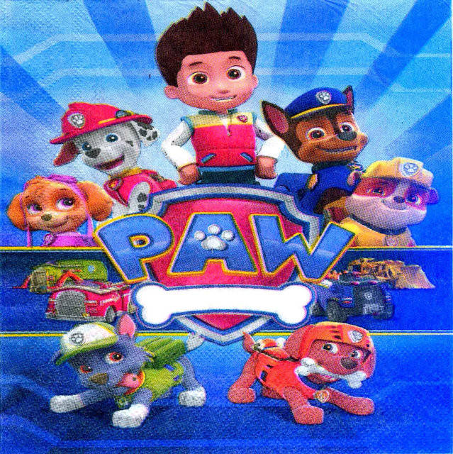 

Салфетка праздничная Щенячий патруль