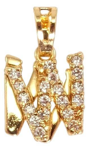 

Кулон Xuping Позолота 18K "Буква W с цирконием"