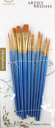 

Набор кистей синтетика Artist Brushs 10 шт 849733