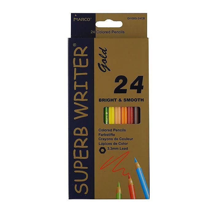 

Карандаши цветные 24цв. Marco «Superb Writer Gold»