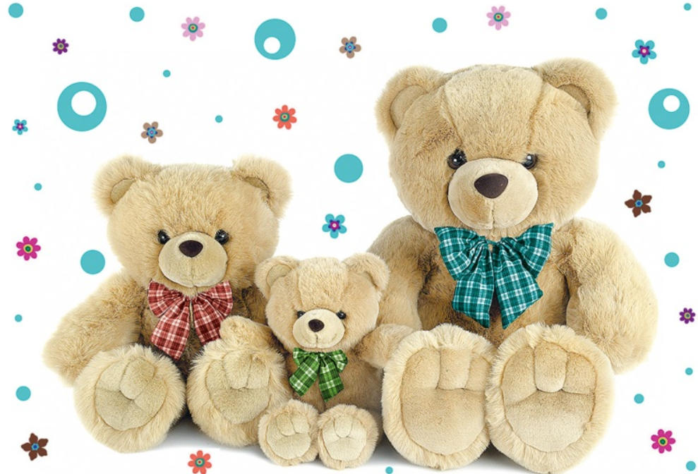 

Подарочный пакет БОЛЬШОЙ ГОРИЗОНТАЛЬНЫЙ 24,5*36*12 см Мишка, Разные цвета