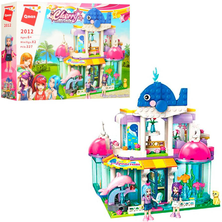 

Конструктор Qman Аквариум Синий Кит Cherry Colorful Holiday 327 деталей 2012, Разные цвета