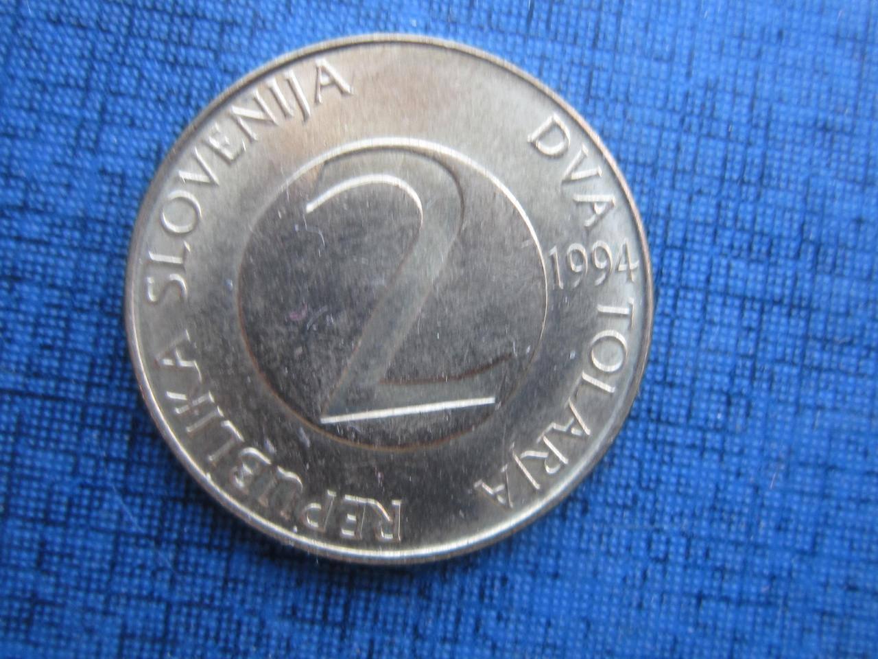 

Монета 2 толара Словения 1994 фауна ласточка