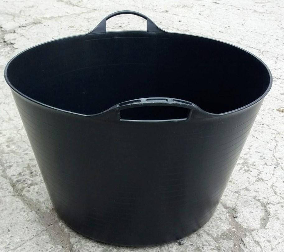 

Корзина резиновая 55 л, Ведро,таз строительный(Іспанія), Черный