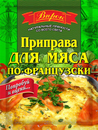 

Приправа для мяса по-французски 30 г ТМ "Впрок"