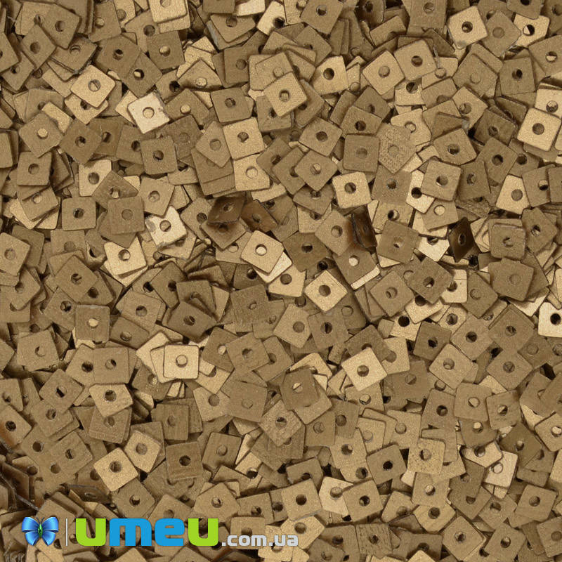 

Пайетки Индия квадратные, 3х3 мм, Бронзовые, 5 г (PAI-041462)