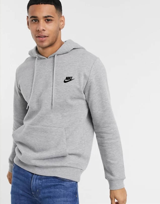 

Мужская спортивная кофта кенгуру, толстовка Nike (Найк) серая M, Серый