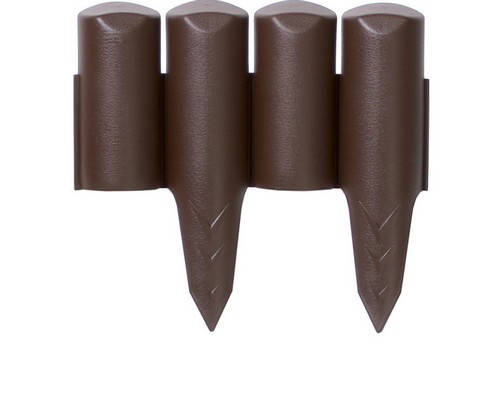 

Бордюр садовый пластиковый Garden BORDER коричневый 2,5 м декоративные ограждения для клумбы