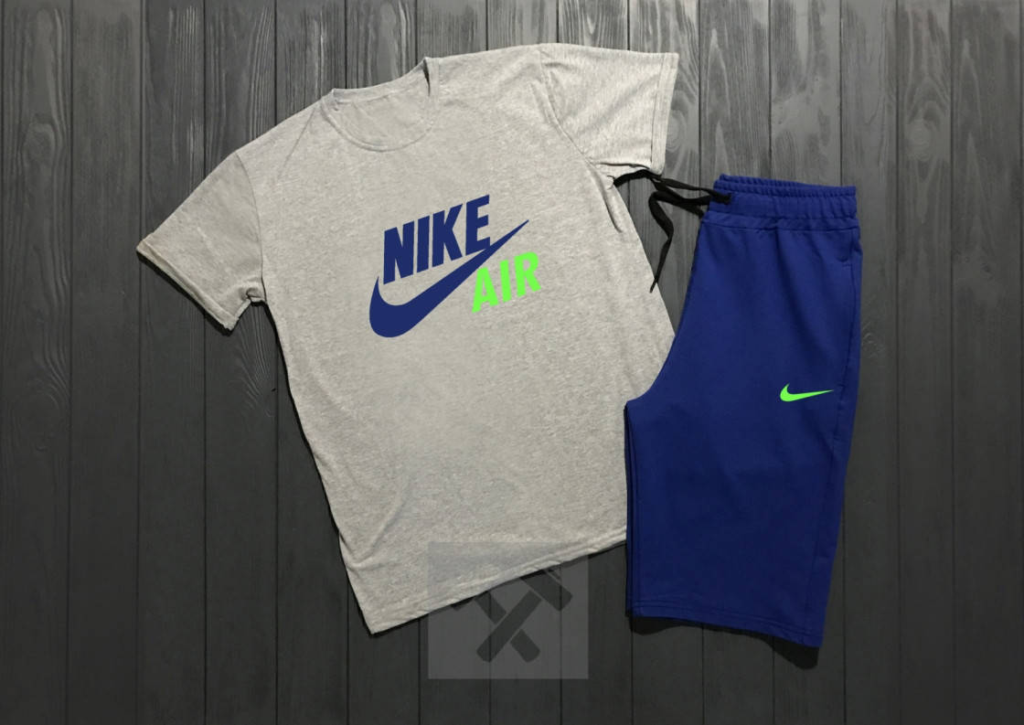 

Мужской костюм футболка и шорты Найк, футболка и шорты Nike,брендовый,трикотаж