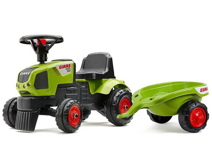 

Детский трактор каталка с прицепом Claas Axos Falk 1012B толокар для детей