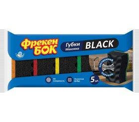 

Губка кухонна Максима Black з хвилястою поверхнею 5шт, Черный
