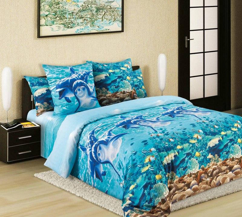 

Постельное белье "Дельфины"