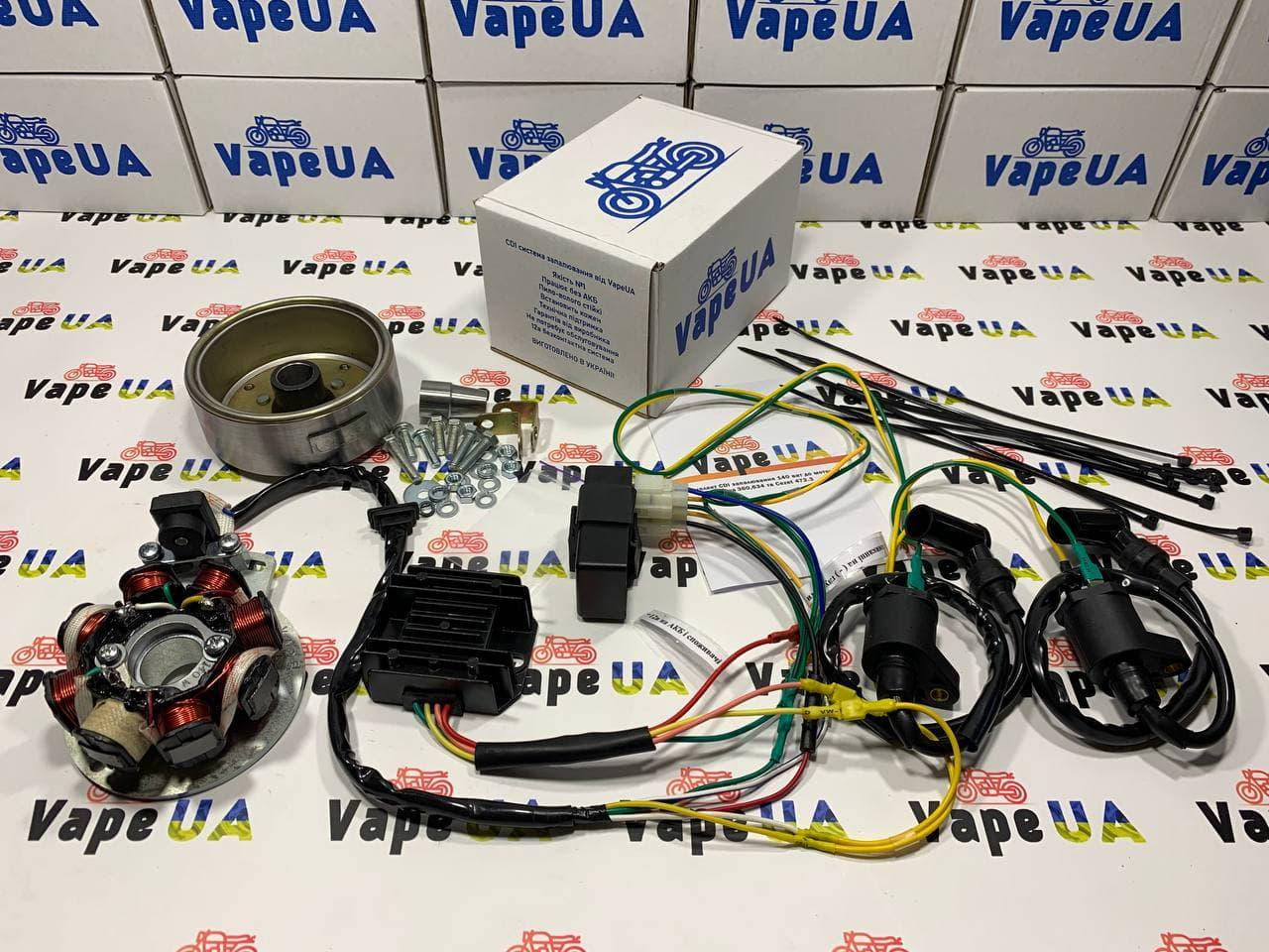 

Комплект CDI зажигания VapeUA 140w 12v Ява 360,634, Чезет 472.3