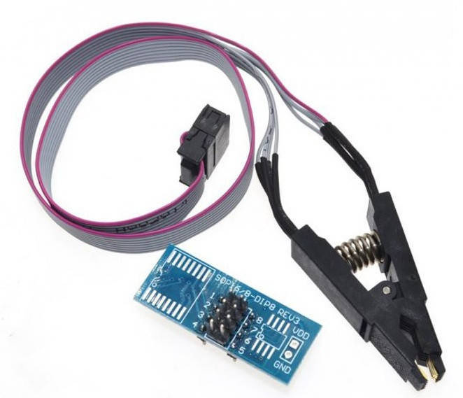 

SOIC8 SOP8 адаптер зажим для USB программатора, Разные цвета