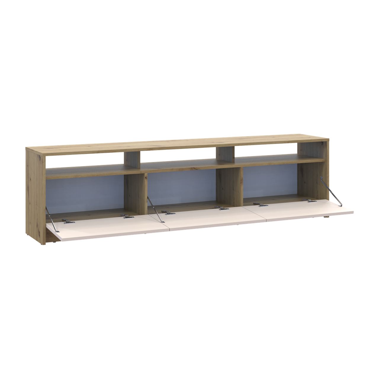 Тумба ТВ Doros U3 Дуб Артізан/Кашемір ДСП 180х33х43 (41516203) 4